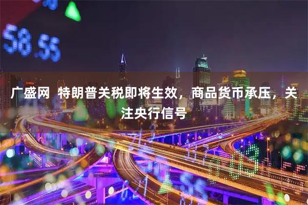 广盛网  特朗普关税即将生效，商品货币承压，关注央行信号